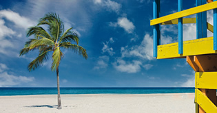 Lifeguard stand on South Beach